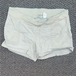 Khaki Duo Maternity Shorts